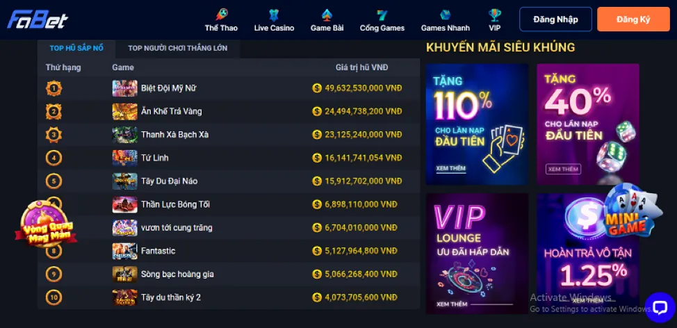 Các Cấp Độ VIP ebet4